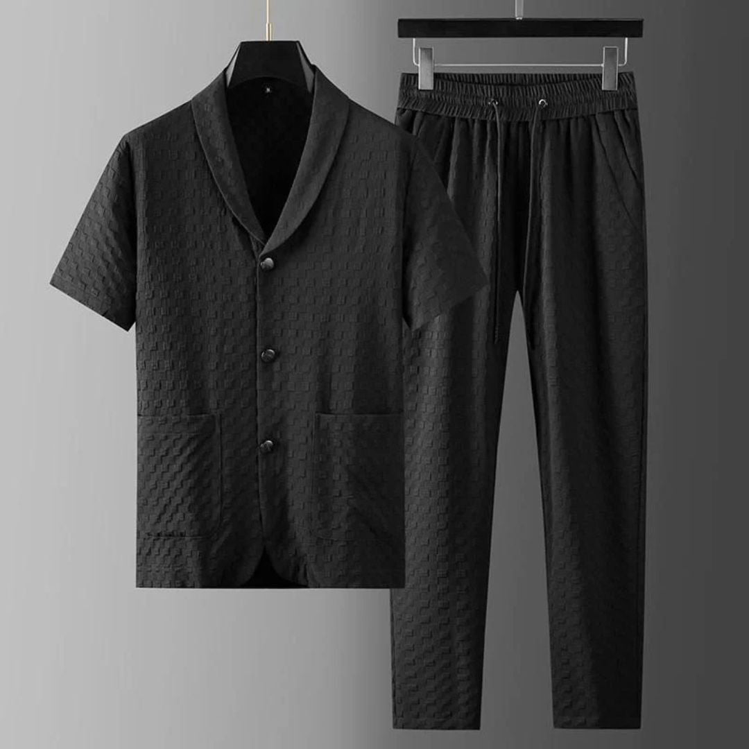 Renato Textured Cotton Lounge Set