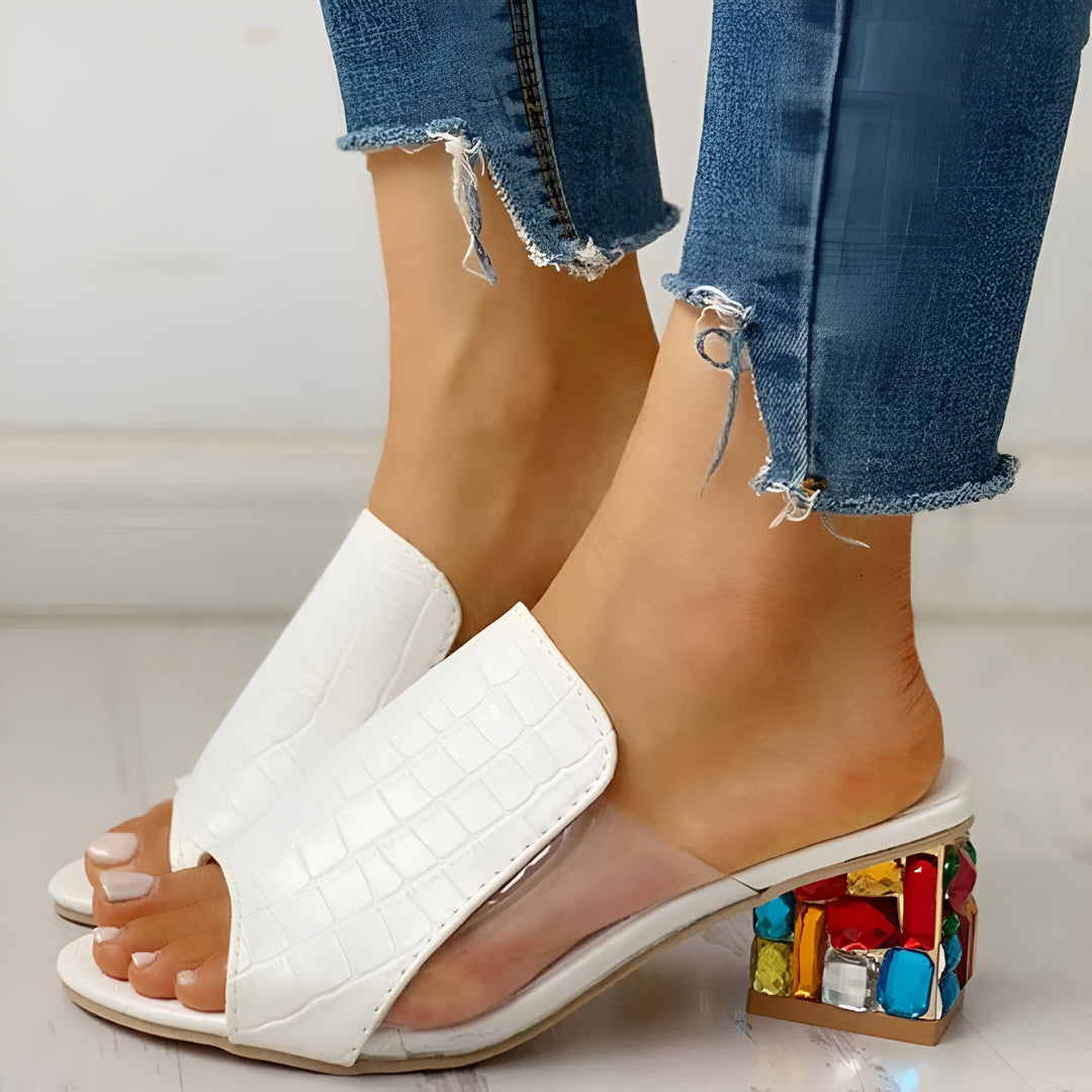 Lumi Jewel Block Heels