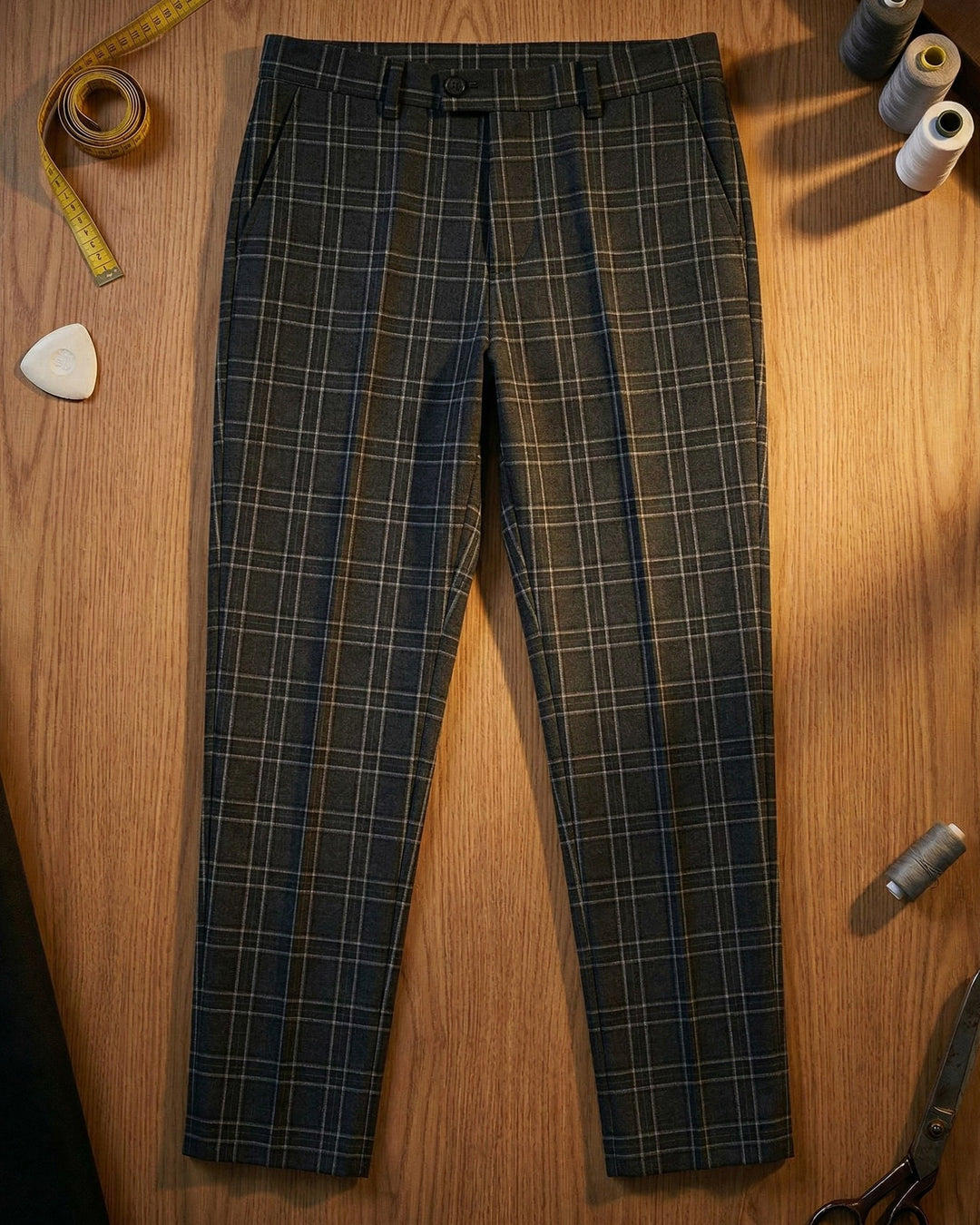 Dario Plaid Trousers
