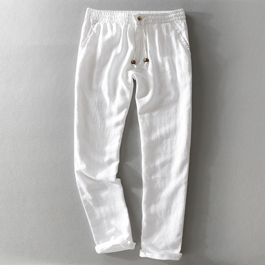 Fabio Linen Elastic Trousers