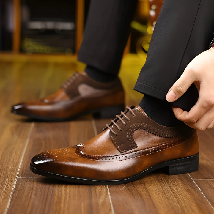 Giovanni Prestige Leather Shoes