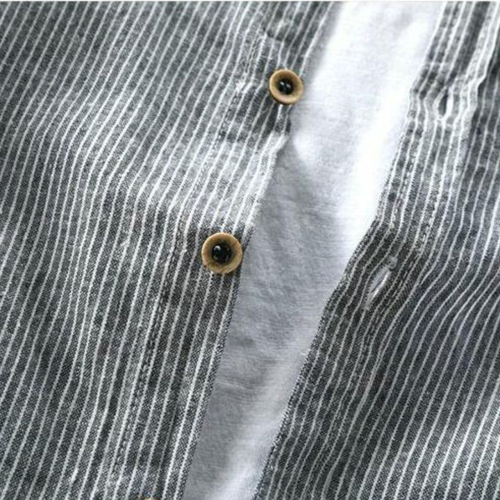 Sergio Linen Striped Shirt