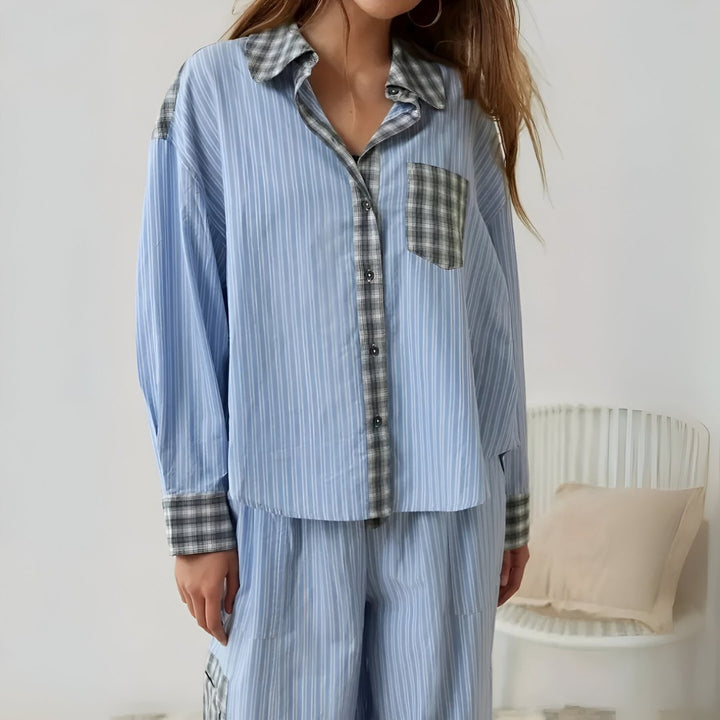 Chiara Relaxed Plaid Pyjama Set