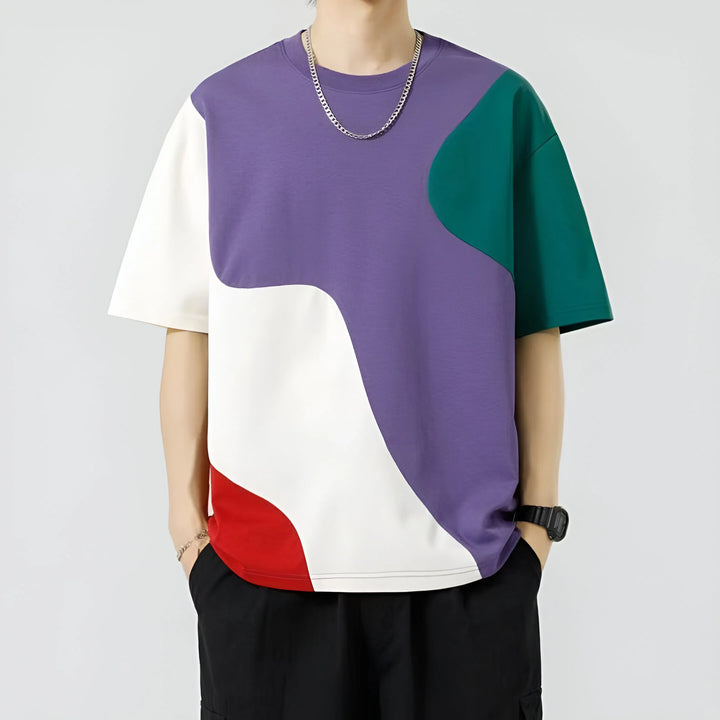 Mateo Abstract Colorblock T-Shirt