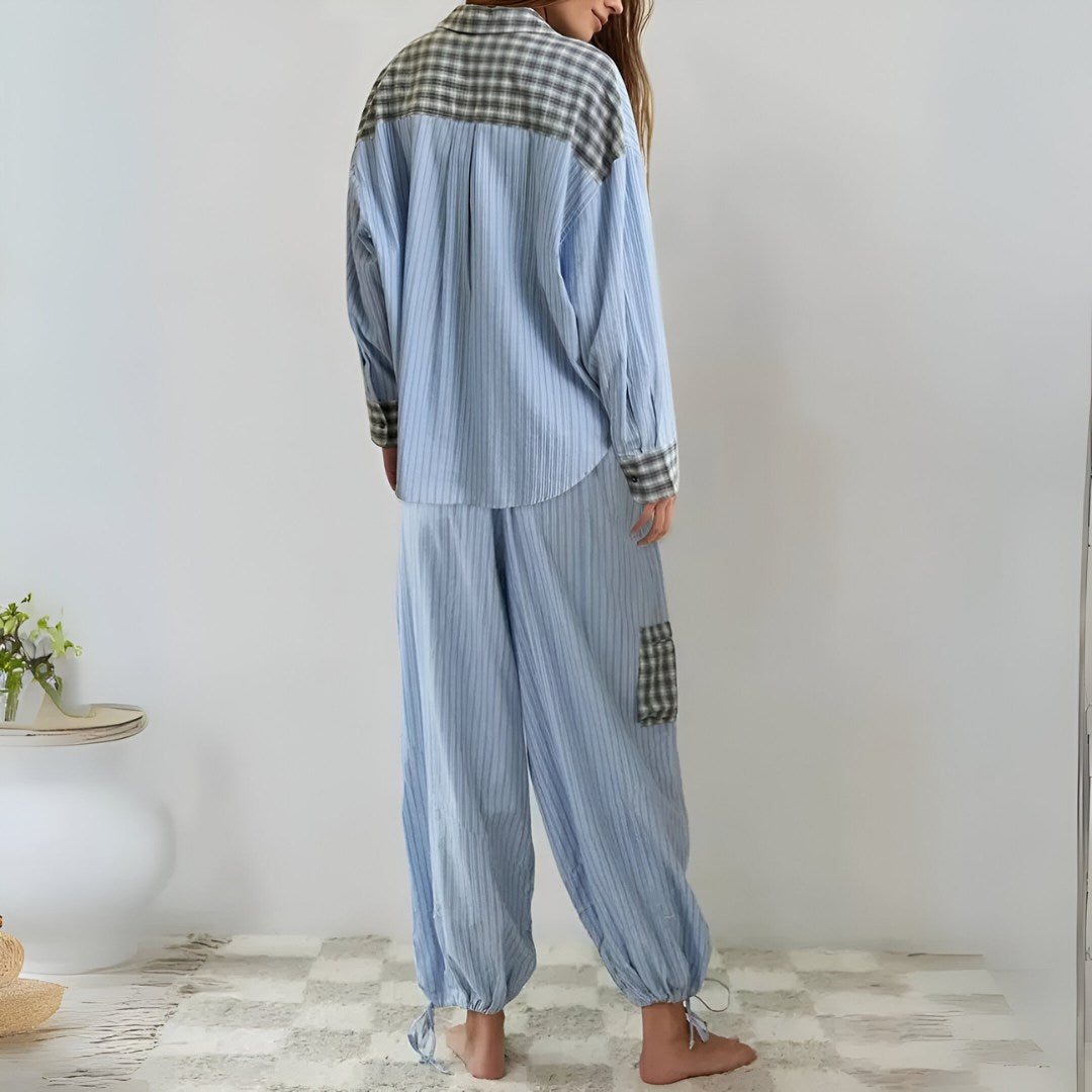 Chiara Relaxed Plaid Pyjama Set