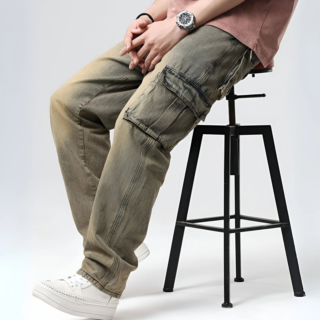Lazaro Cotton Cargo Jeans