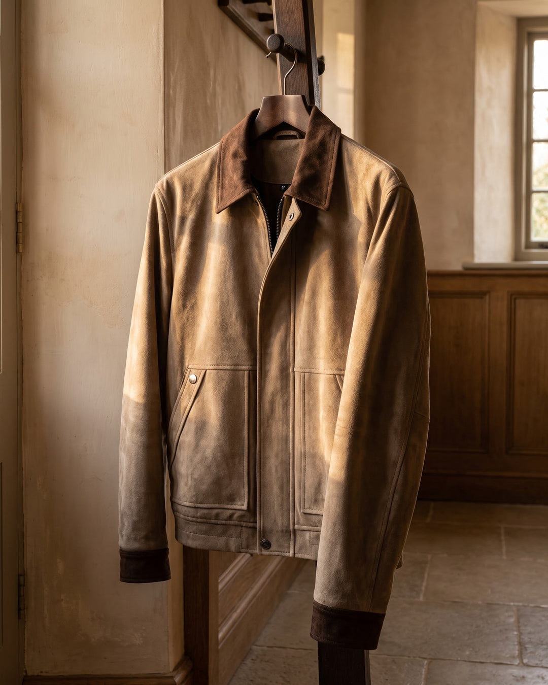 Rufino Suede-Finish Leather Jacket