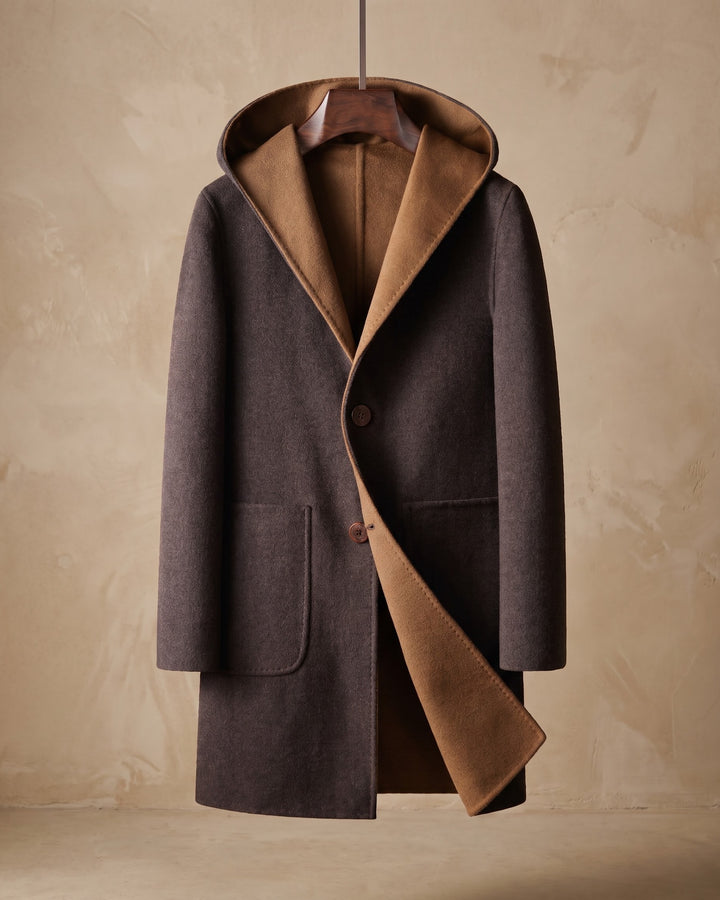 Giacomo Wool Reversible Hooded Coat