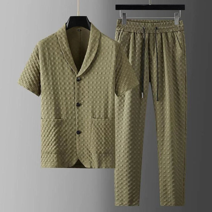 Renato Textured Cotton Lounge Set