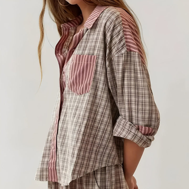 Chiara Relaxed Plaid Pyjama Set