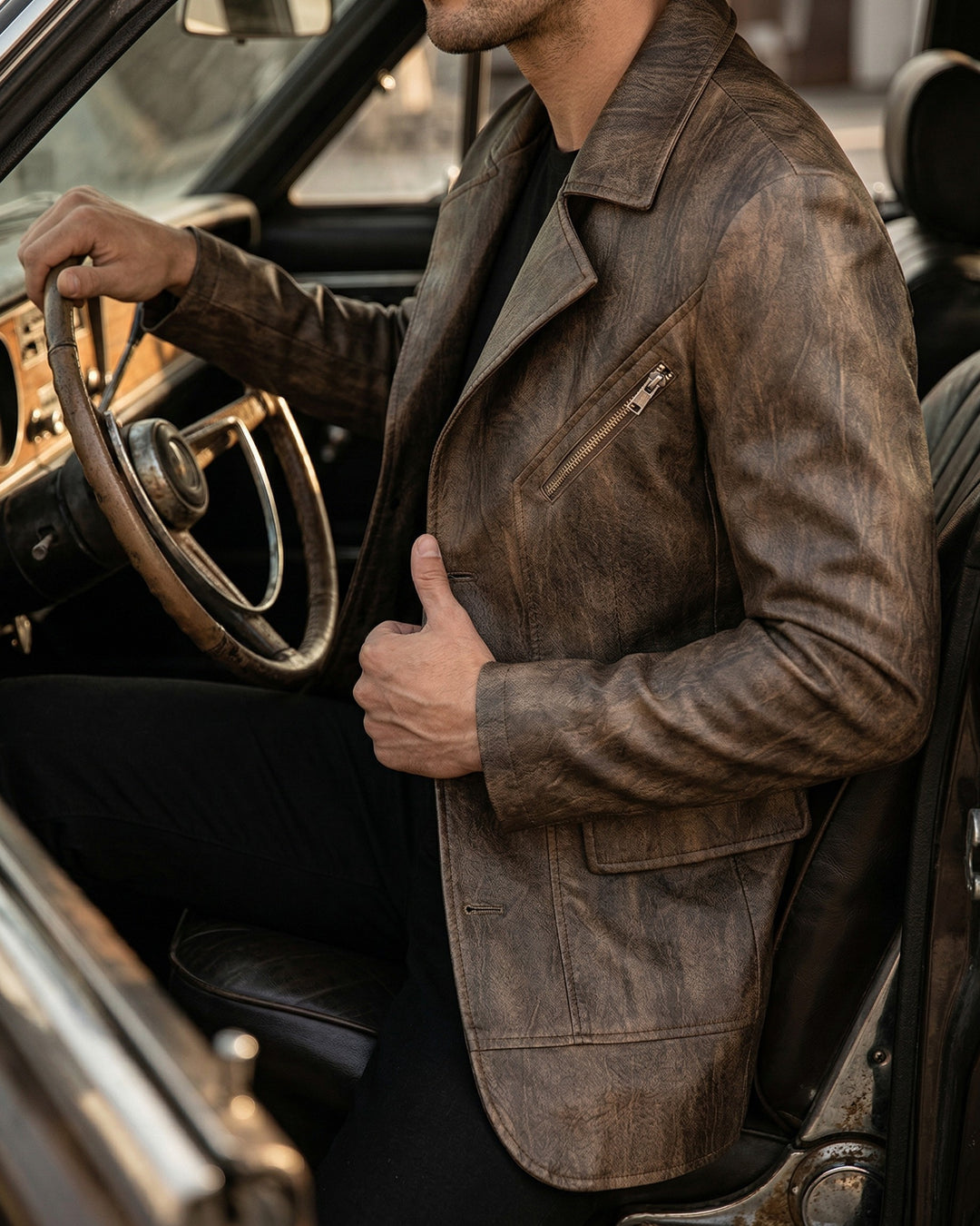 Raffaele Leather Jacket
