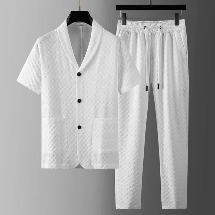 Renato Textured Cotton Lounge Set