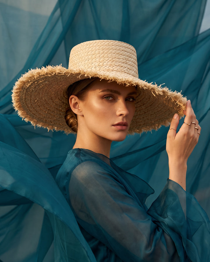 Cecilia Wide-Brim Straw Hat