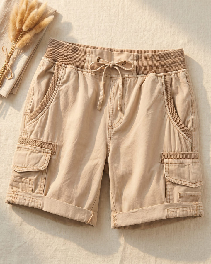Paloma Cotton Blend Cargo Shorts