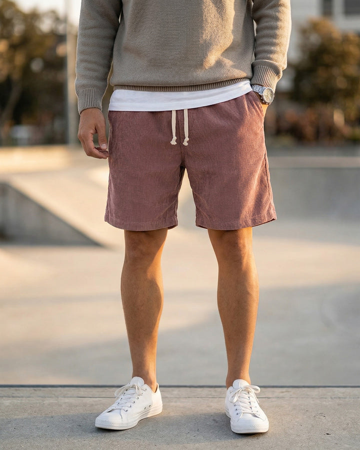 Federico Corduroy Drawstring Shorts