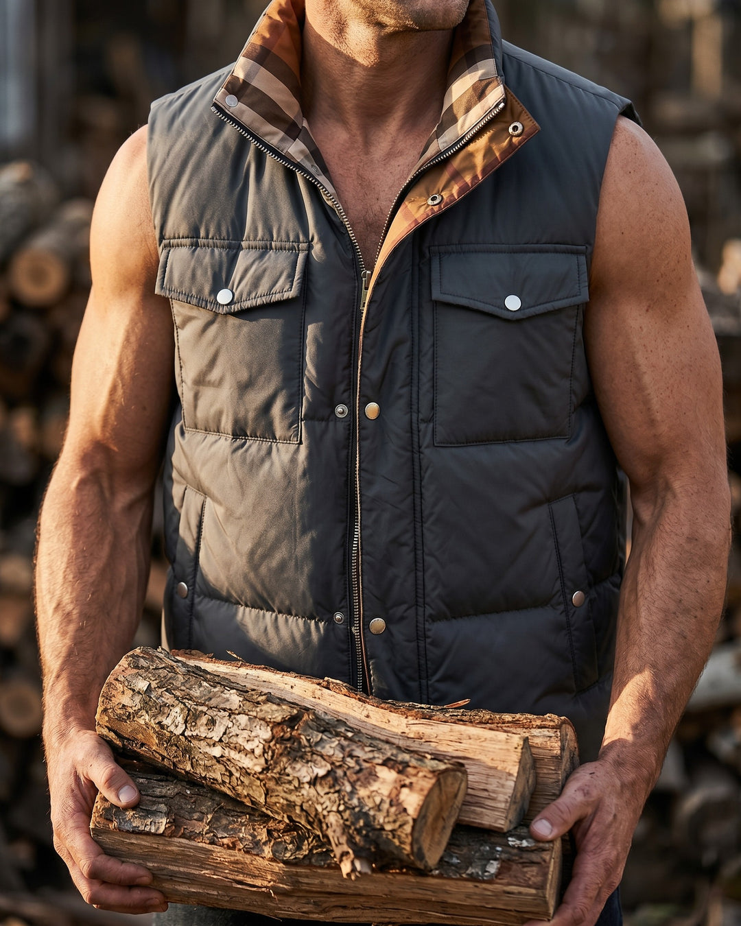 Franco Chenille Blend Quilted Vest