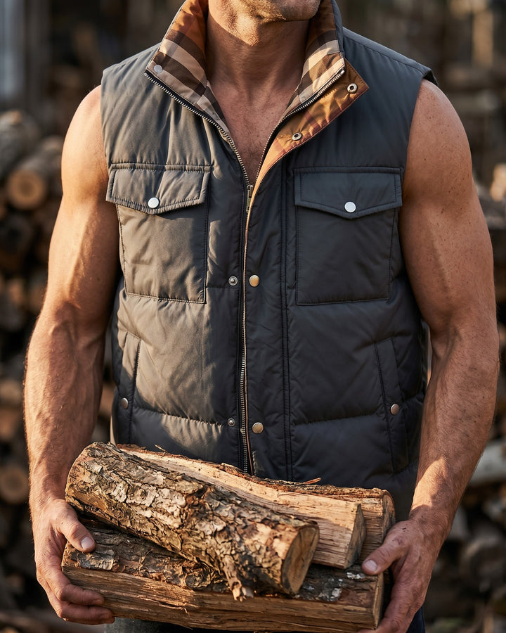 Franco Chenille Blend Quilted Vest