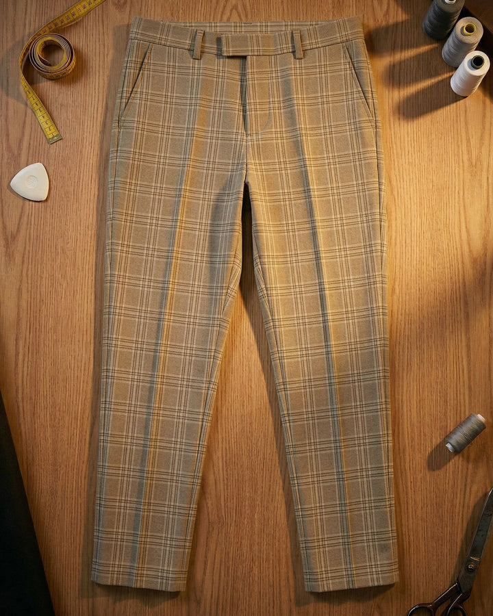Dario Plaid Trousers