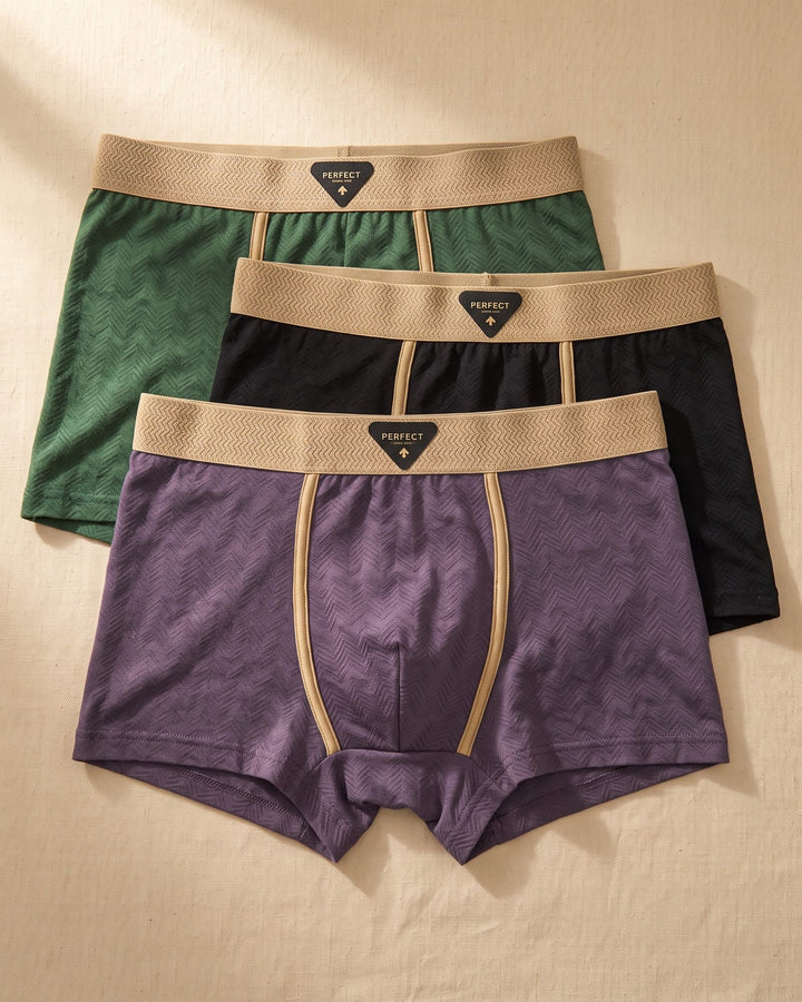 Vincenzo Chevron Cotton Trunks