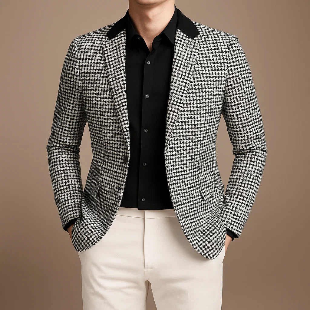 Giancarlo Checked Blazer