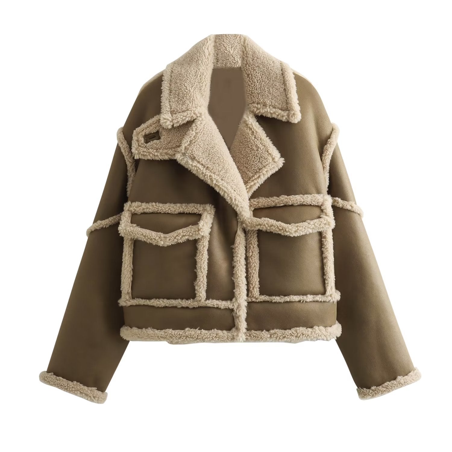 Giada Vegan Shearling Jacket – Lucerti