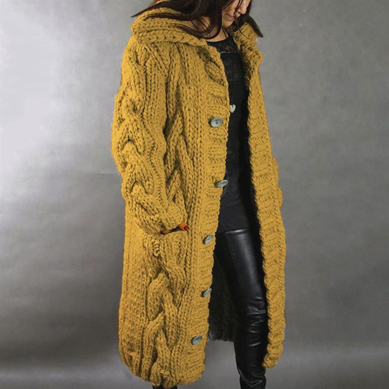 Marina Chunky Cable-Knit Coat