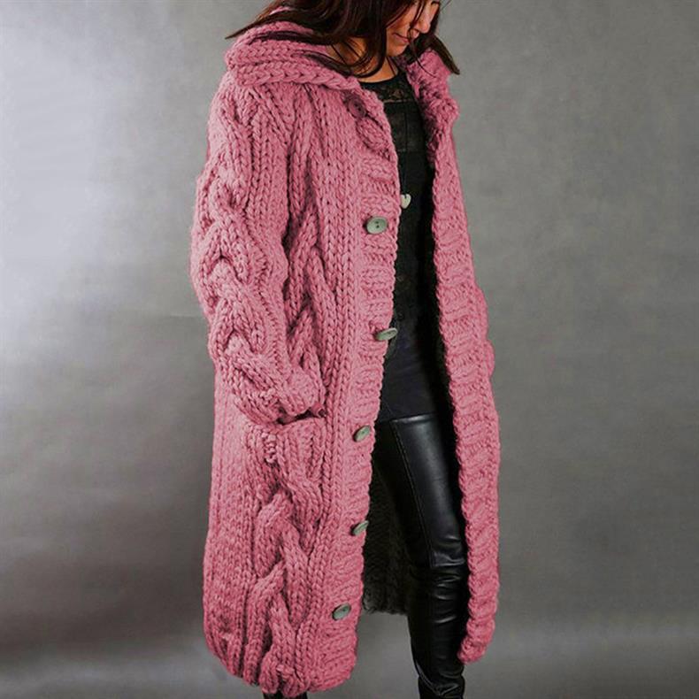 Marina Chunky Cable-Knit Coat