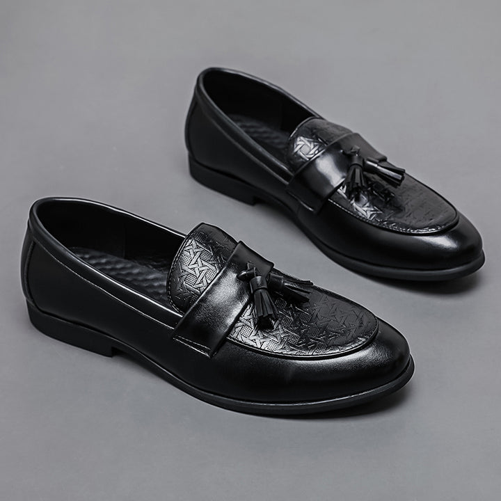 Alvaro Embossed Tassel Loafers