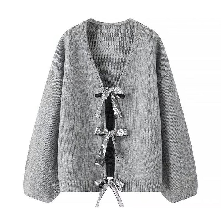 Elisa Ribbon-Tie Cardigan