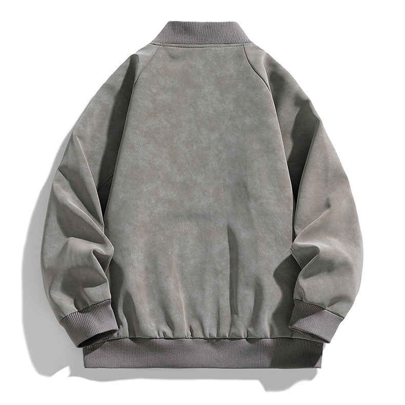 Alonso Suede Bomber Jacket