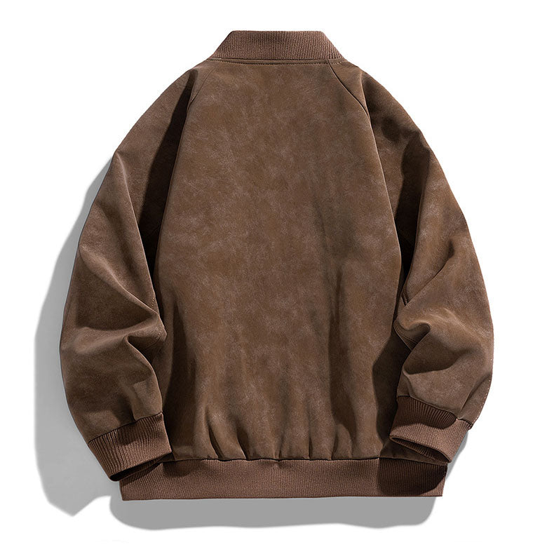 Alonso Suede Bomber Jacket