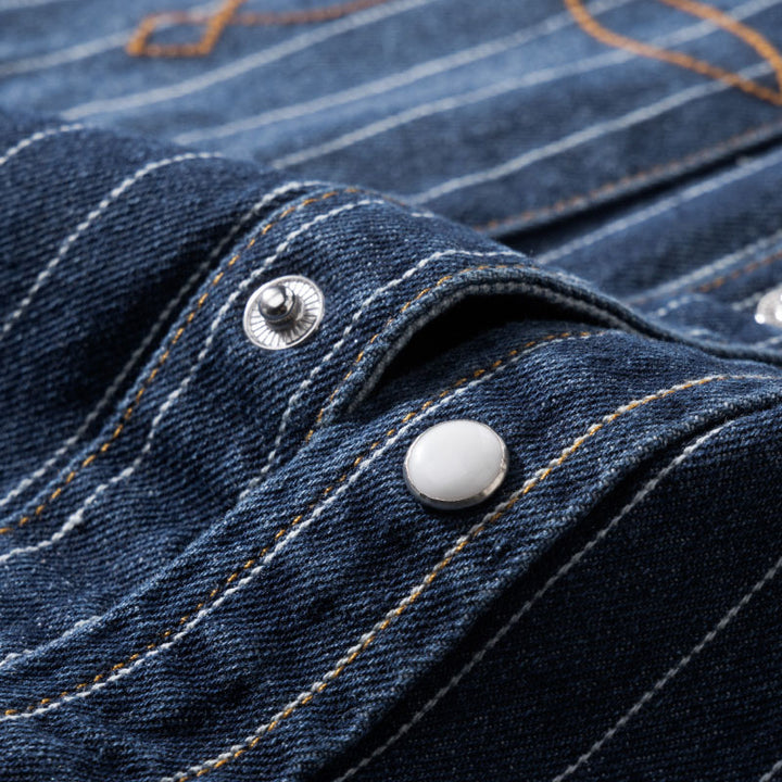 Leon Pinstripe Denim Shirt