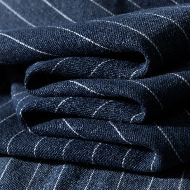 Leon Pinstripe Denim Shirt
