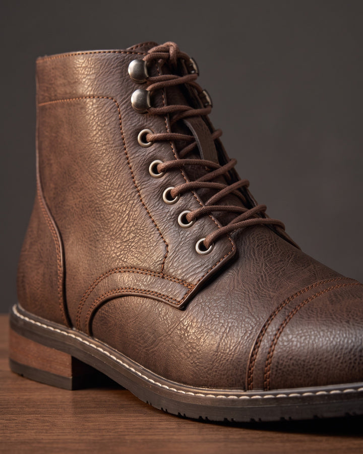 Osvaldo Lace-Up Cap-Toe Boot