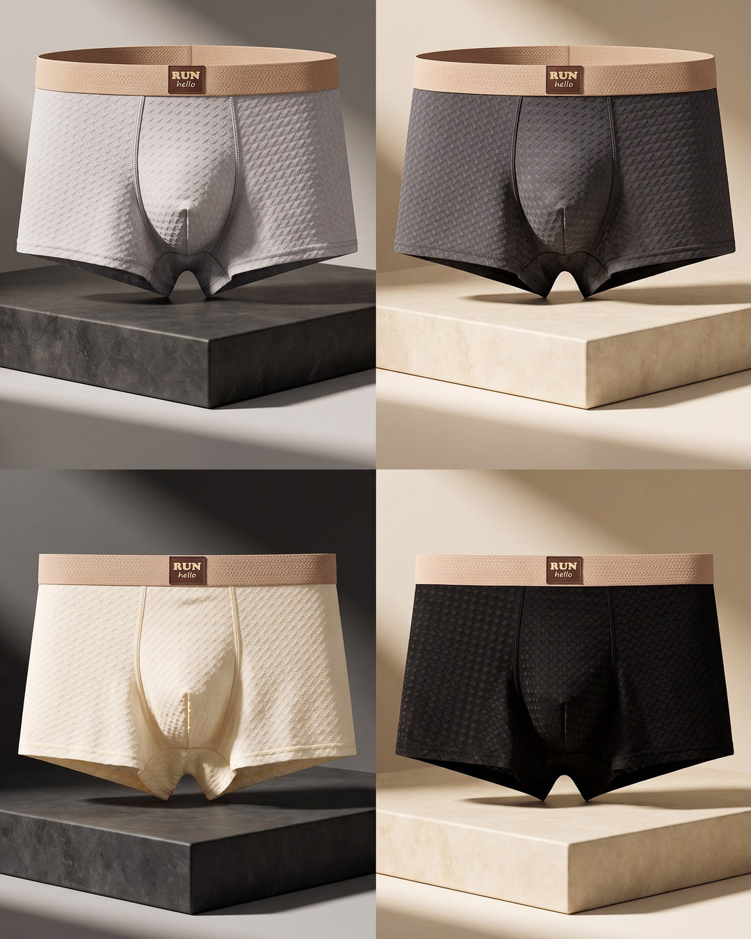 Renzo Textured Boxer Briefs