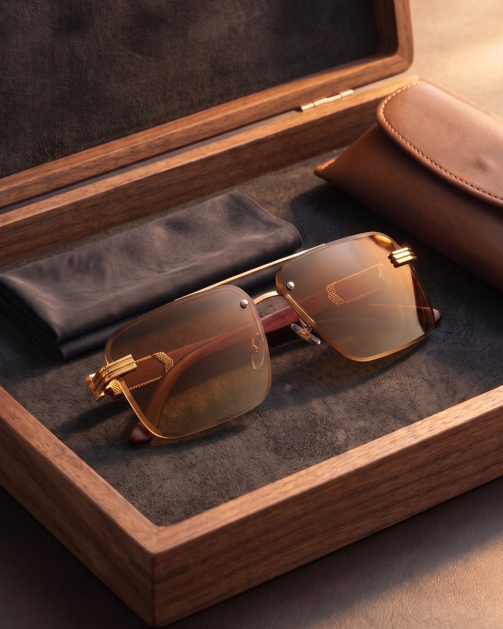 Tadeo Rimless Sunglasses