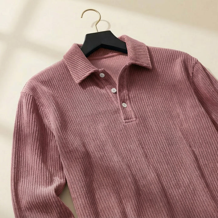 Enzo Ribbed Knit Polo