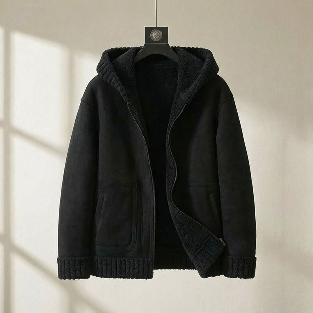 Riccardo Sheepskin Hooded Jacket