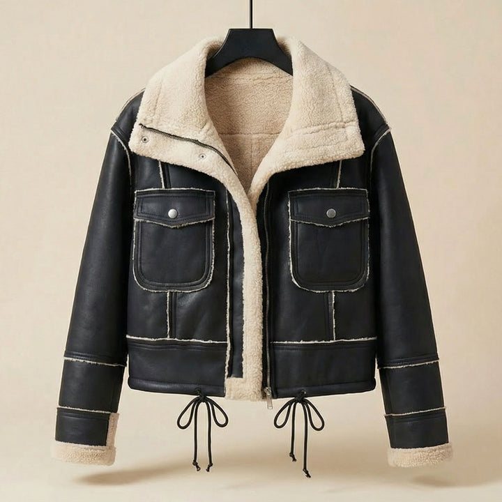 Antonella Lined Leather Jacket