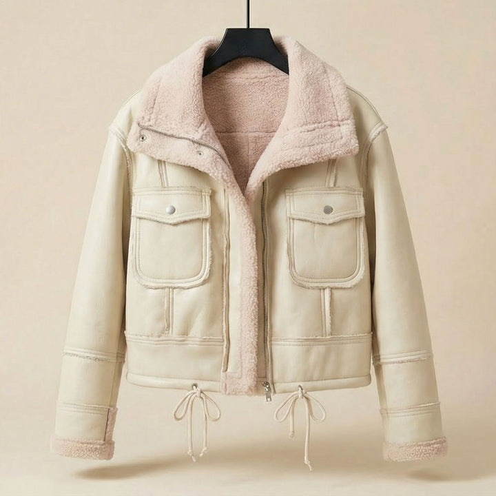 Antonella Lined Leather Jacket