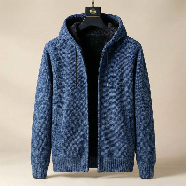 Federico Textured Zip Hoodie