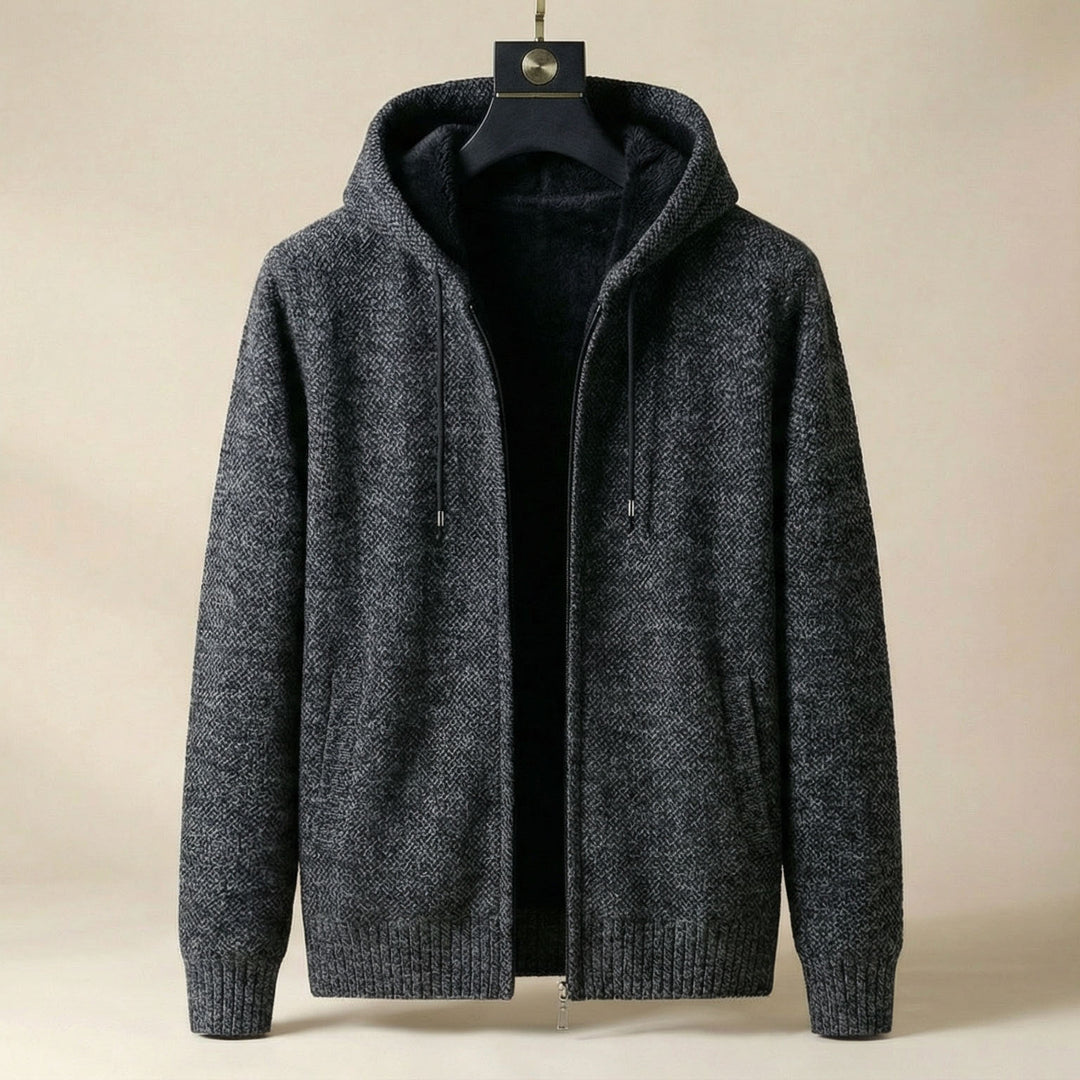 Federico Textured Zip Hoodie