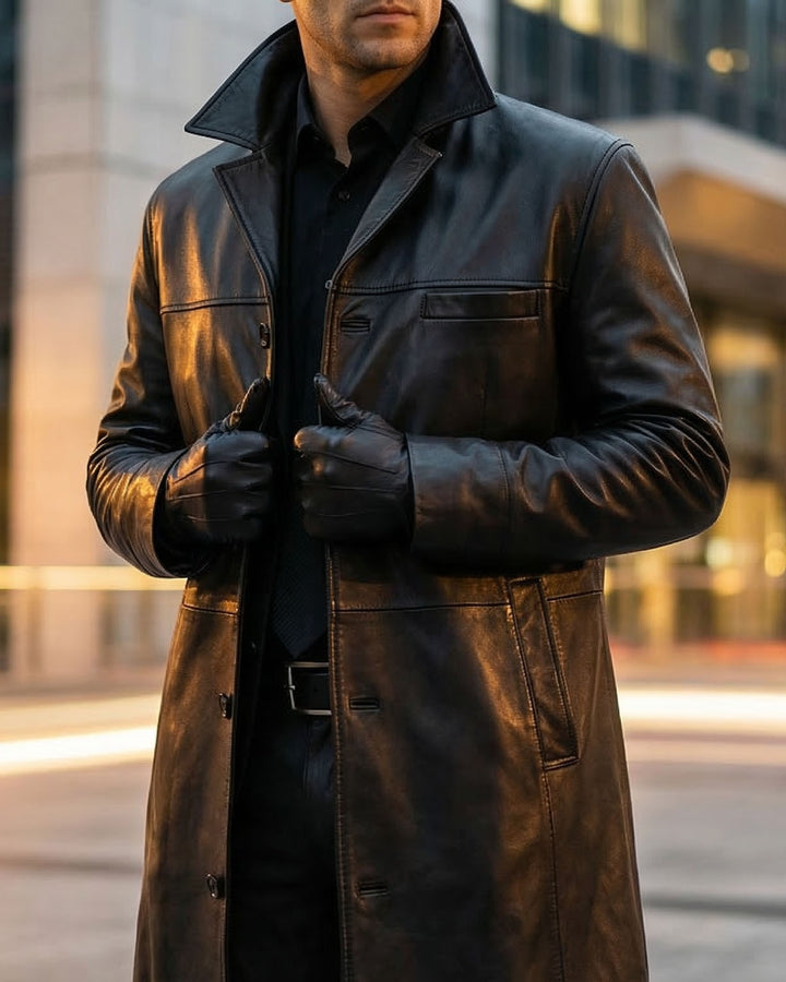 Riccardo Leather Coat