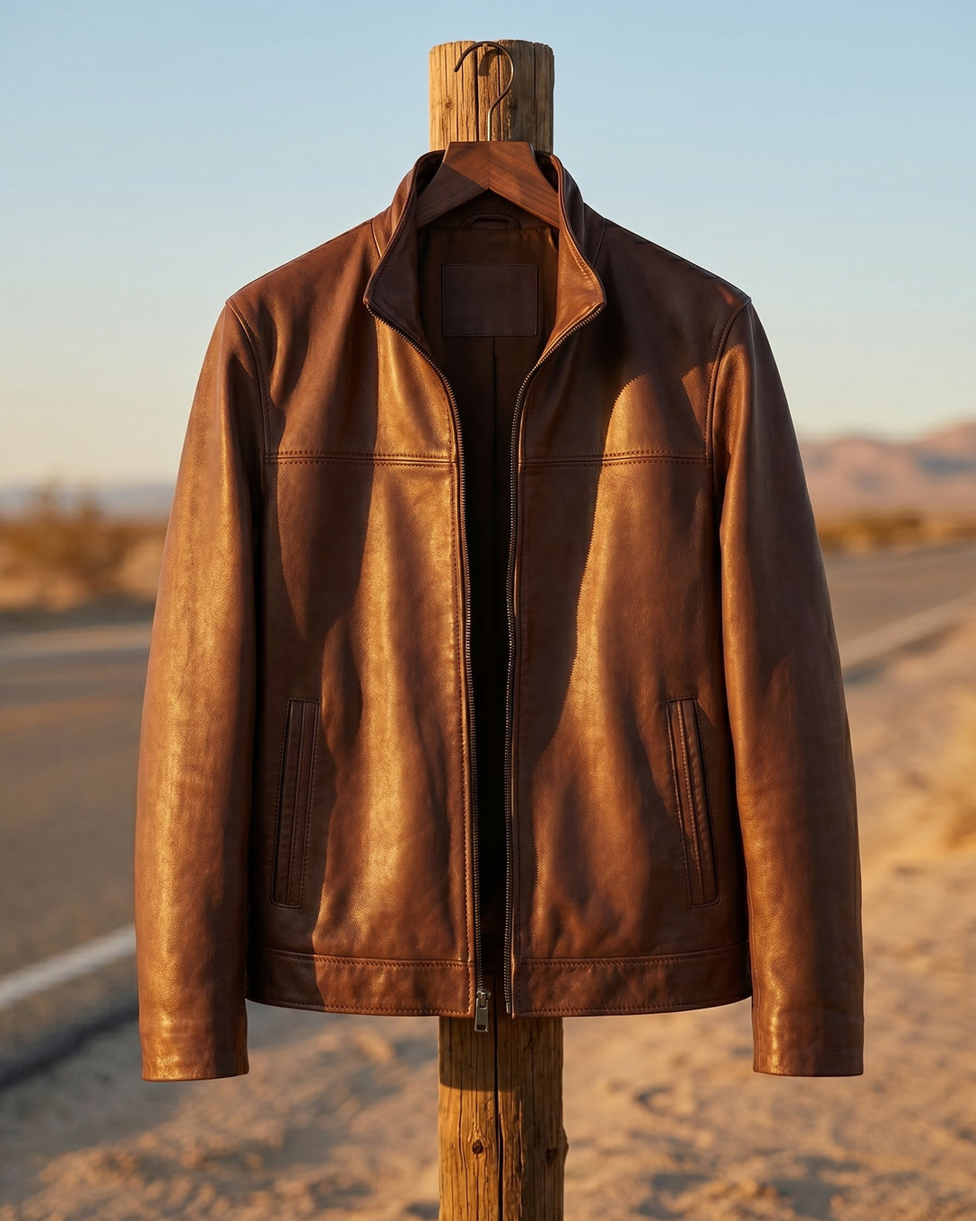 Armando Faux Leather Jacket