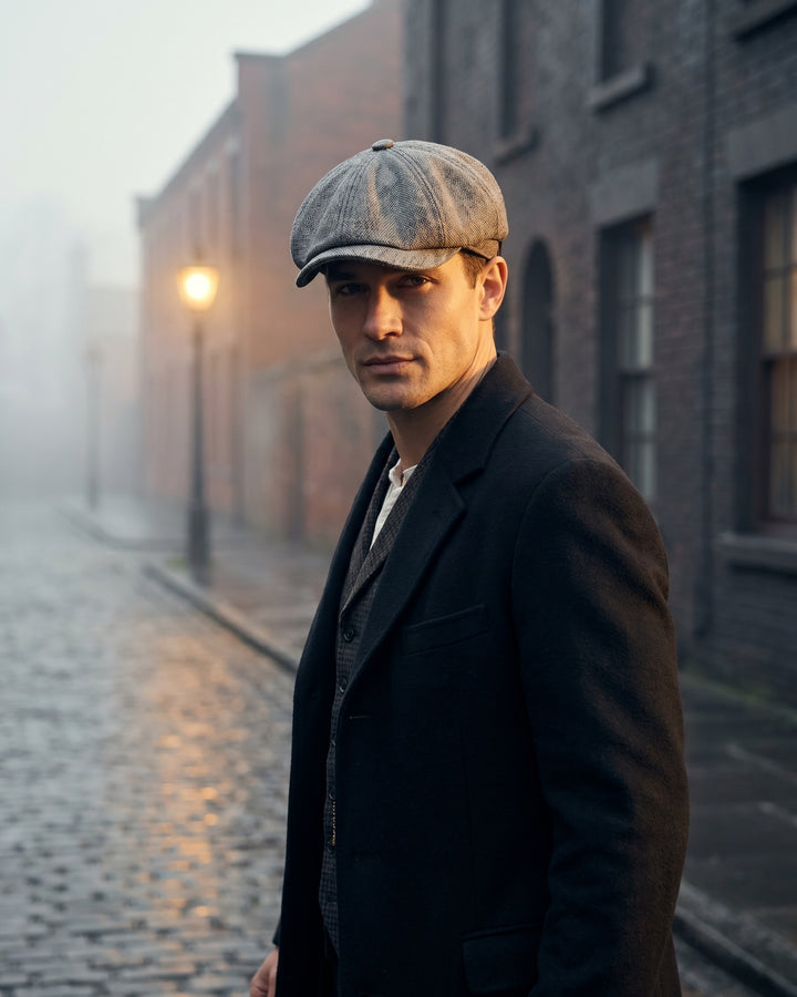 Virgilio Textured Woven Newsboy Cap