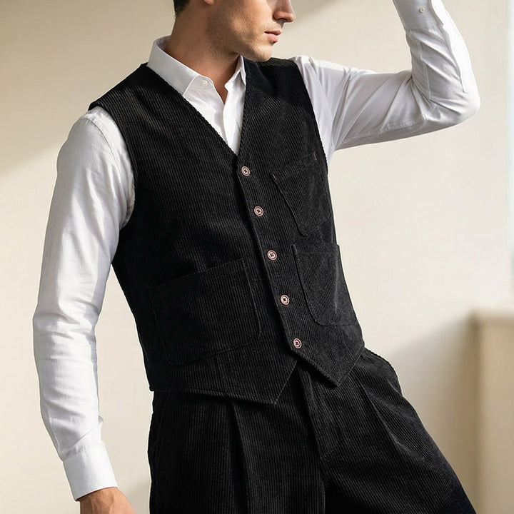 Marcello Cotton Vest & Trouser Set
