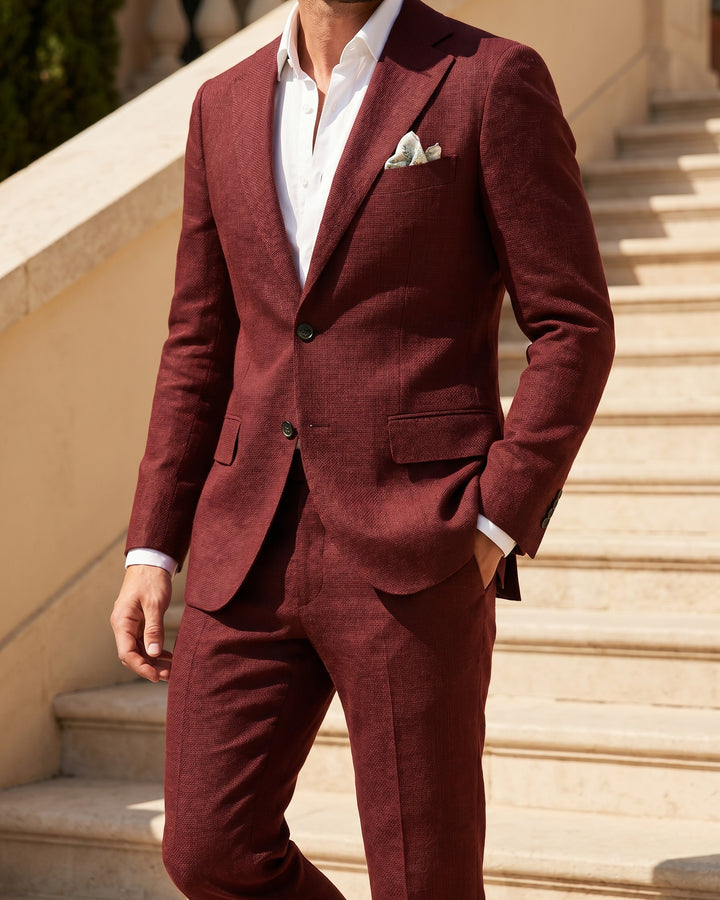 Renato Linen-Blend Suit