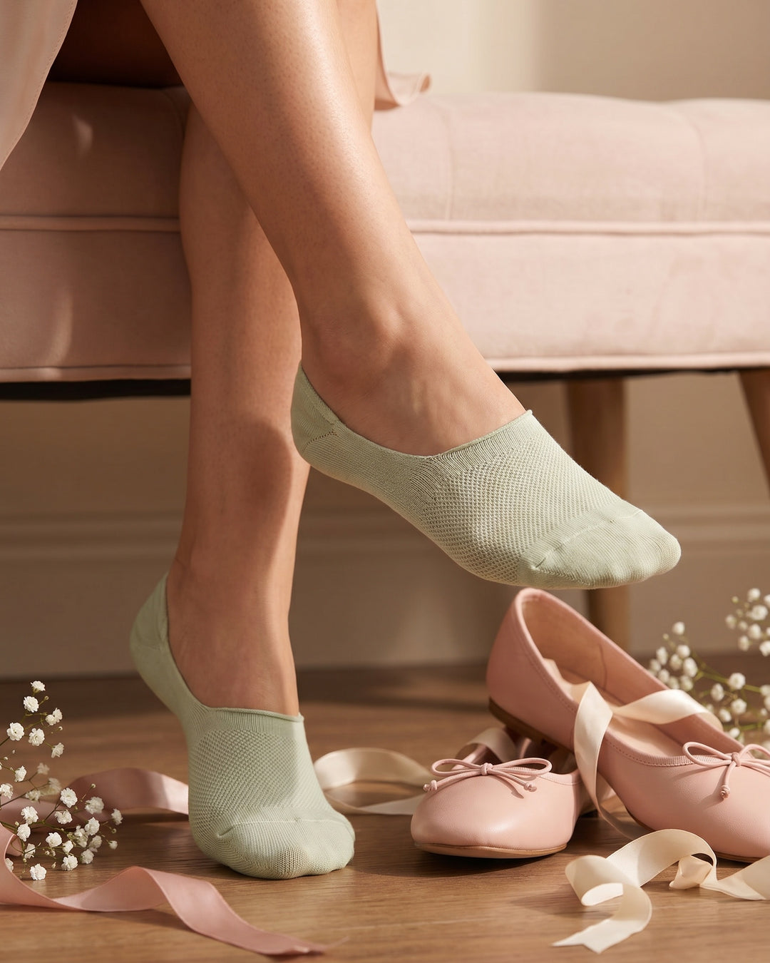 Mirella Cotton No-Show Socks