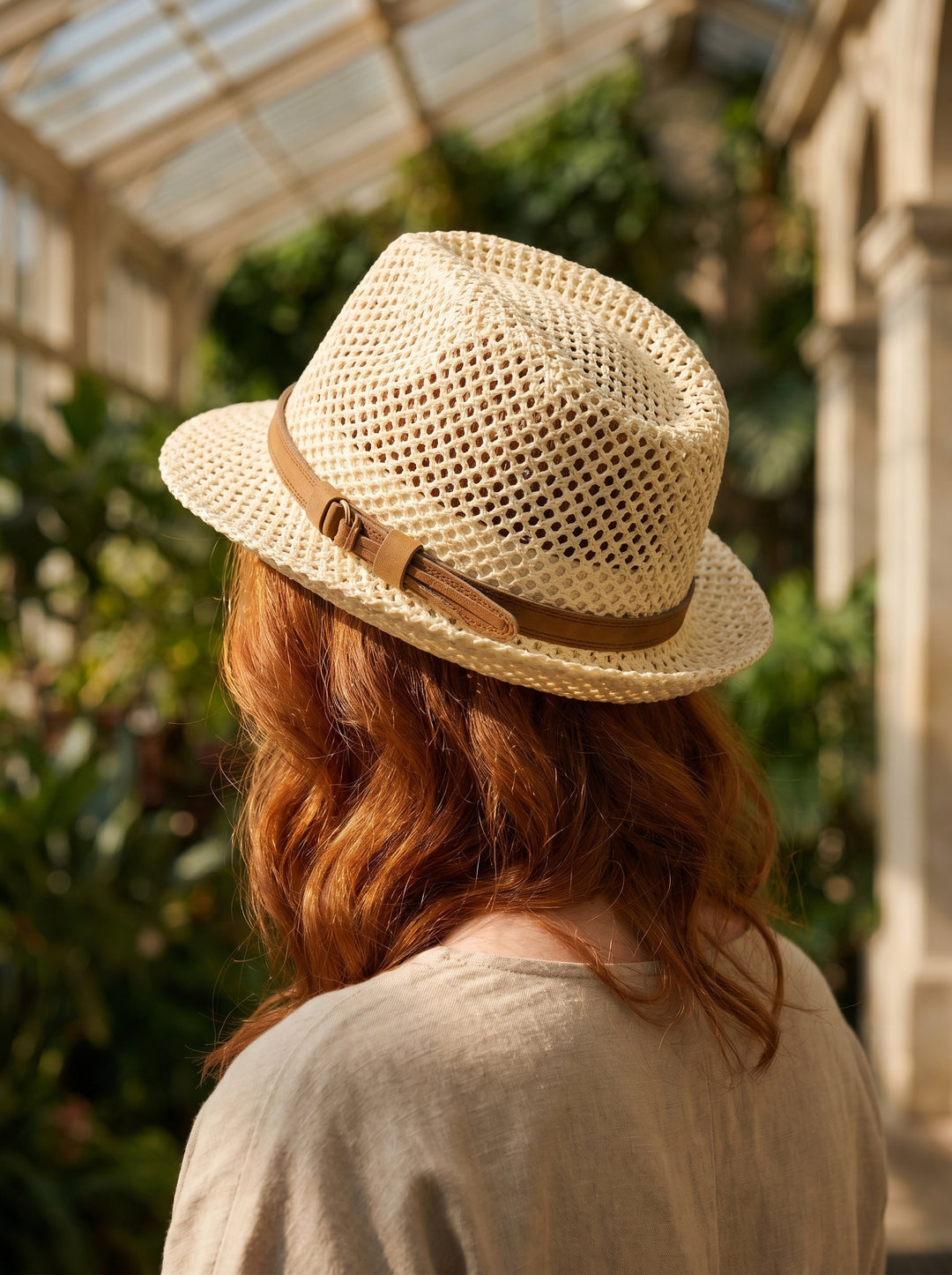 Walter Open-Weave Fedora Hat