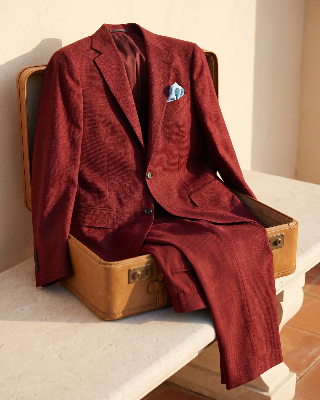 Renato Linen-Blend Suit